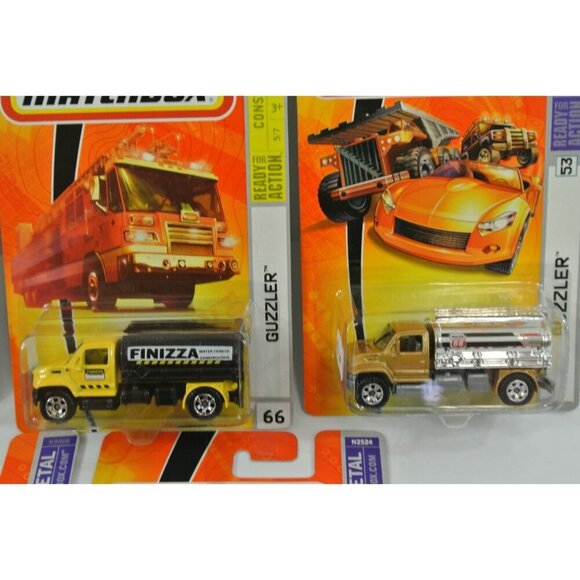Matchbox Construction MBX Utility Mini Tanker Guzzler Lot of 7 Diecast Cars NOC - Picture 3 of 6